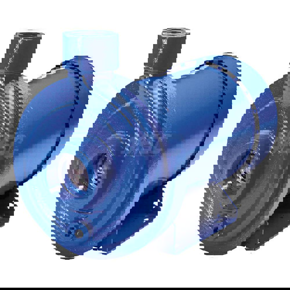 AC Straight Pump: 115/230V, 10.2/5.3-5.1A, 3/4 hp, 1 Phase, Cast Iron Housing, 316 Stainless Steel Impeller