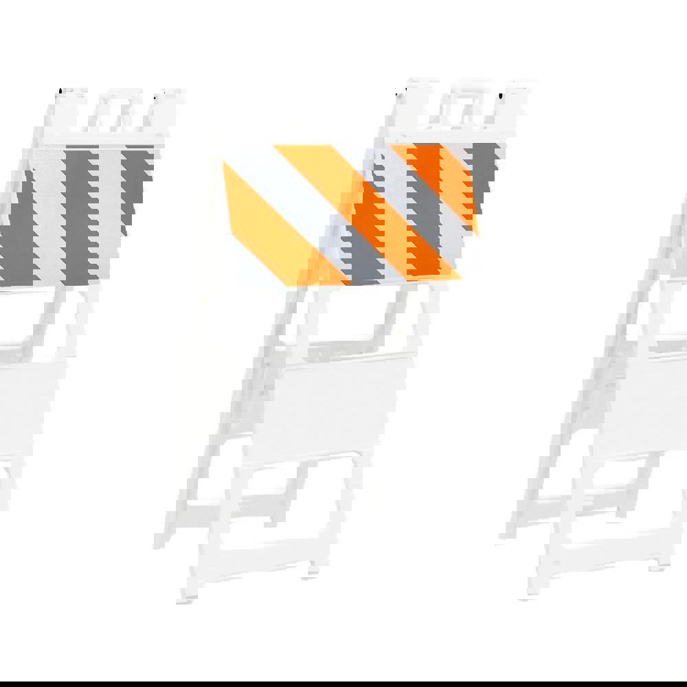 24 Inch Wide, 45 Inch High, Reflective, Plastic Type 1 Barricade