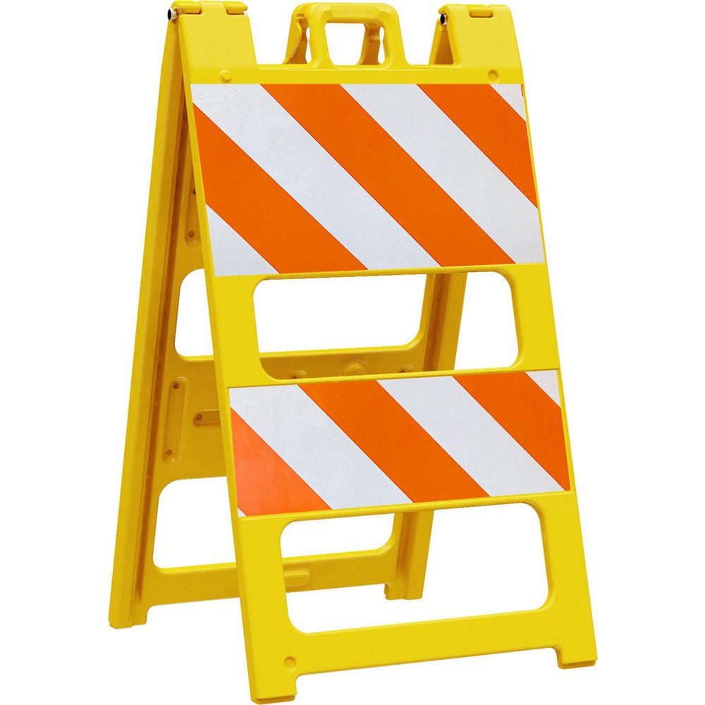 Traffic Barricades; Barricade Height (Inch): 45 ; Barricade Width (Inch): 25 ; Reflective: Yes ; Compliance: MASH Compliant; MUTCD