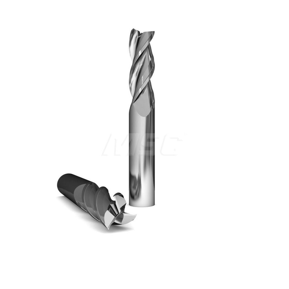Square End Mill: 1'' Dia, 1-1/4'' LOC, 1'' Shank Dia, 4'' OAL, 3 Flutes, Solid Carbide