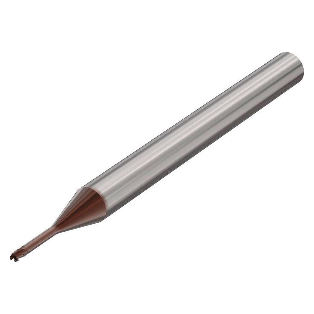 Corner Radius End Mill: 1.5 mm Dia, 1.8 mm LOC, 3 Flutes, Solid Carbide