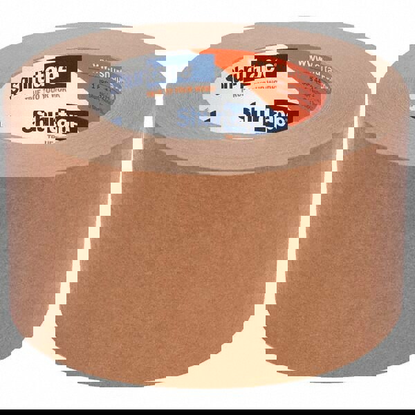 Masking Tape: 72 mm Wide, 55 m Long, 6 mil Thick, Natural & Tan