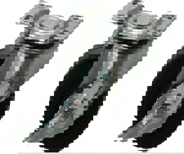 Swivel Top Plate Caster: Soft Rubber, 2