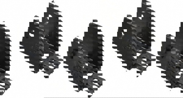 1.02 Inch Outside Width x 0.94 Inch Outside Height, Cable and Hose Carrier Steel Zipper Mounting Bracket Set