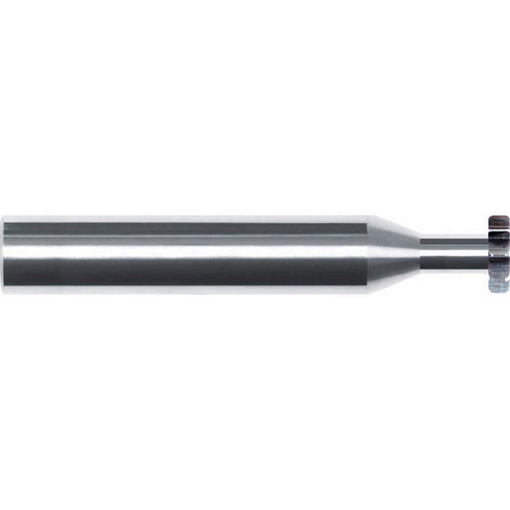 Woodruff/Keyseat Cutters; Connection Type: Shank ; Cutter Material: Solid Carbide ; Cutter Diameter (Inch): 1/2 ; Cutter Diameter (Decimal Inch): 0.5000 ; Tooth Configuration: Straight ; Cutting Width (Inch): 3/32