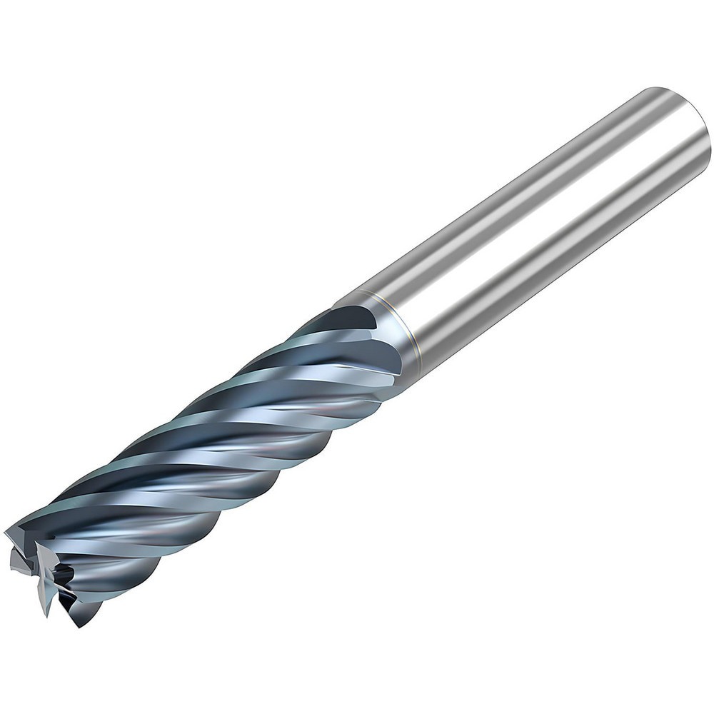 Roughing & Finishing End Mills; Mill Diameter (Fractional Inch): 1/4 ; Flute Type: Helical ; Number Of Flutes: 6 ; End Mill Material: Solid Carbide ; Length of Cut (Inch): 7/8 ; Coating/Finish: HTA