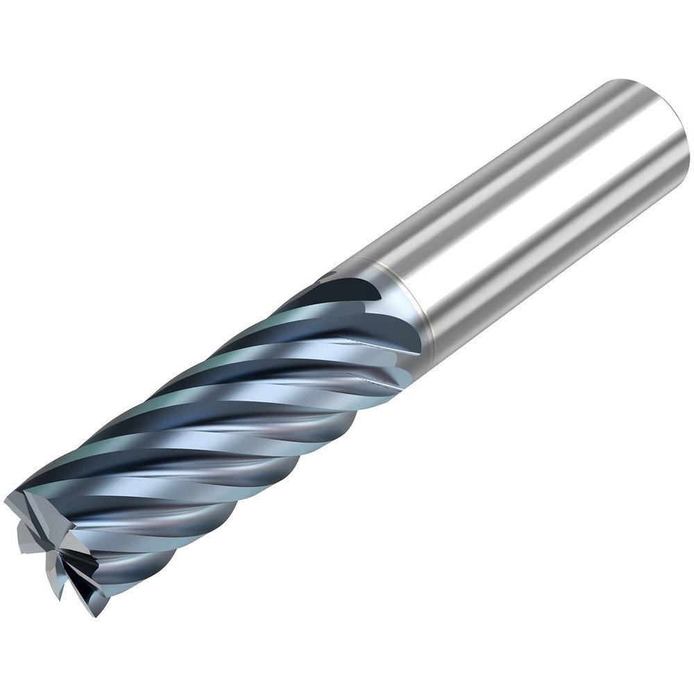 Roughing & Finishing End Mills; Mill Diameter (Fractional Inch): 3/8 ; Flute Type: Helical ; Number Of Flutes: 7 ; End Mill Material: Solid Carbide ; Length of Cut (Inch): 1 ; Coating/Finish: HTA