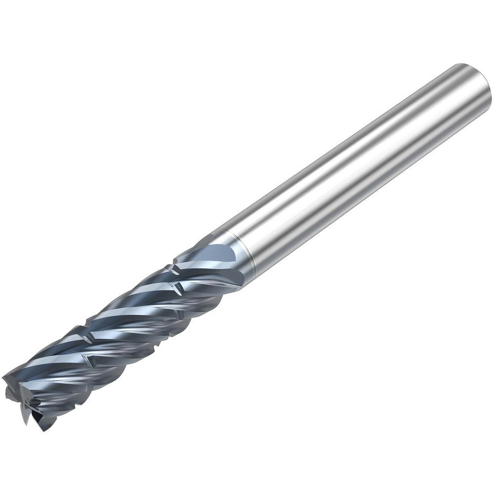 Roughing & Finishing End Mills; Mill Diameter (Fractional Inch): 1/2 ; Flute Type: Helical ; Number Of Flutes: 6 ; End Mill Material: Solid Carbide ; Length of Cut (Inch): 1-1/4 ; Coating/Finish: HTA