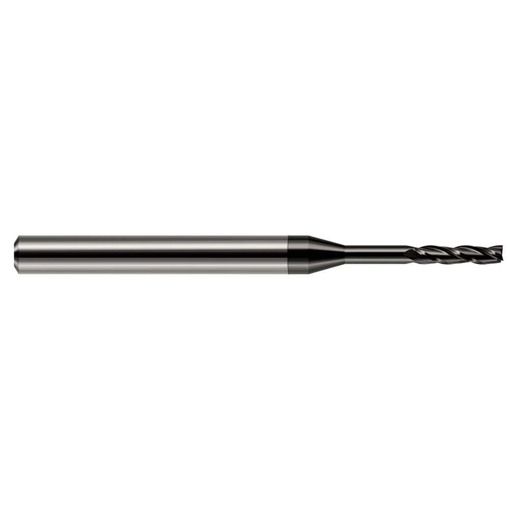 Square End Mill: 1/4'' Dia, 1-1/2'' LOC, 1/4'' Shank Dia, 4'' OAL, 3 Flutes, Solid Carbide