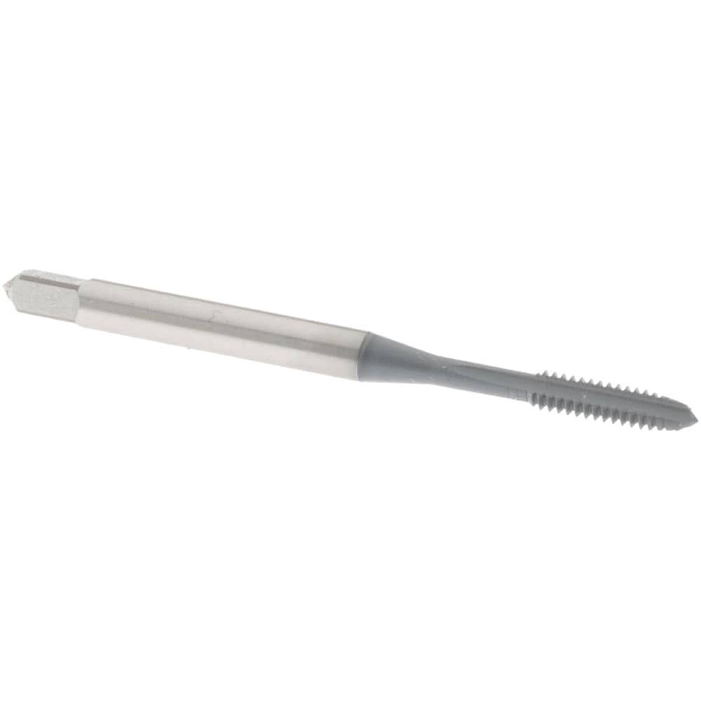 Straight Flute Tap: #4-40 UNC, 3 Flute, Plug Chamfer, 2B & 3B Class of Fit, High-Speed Steel