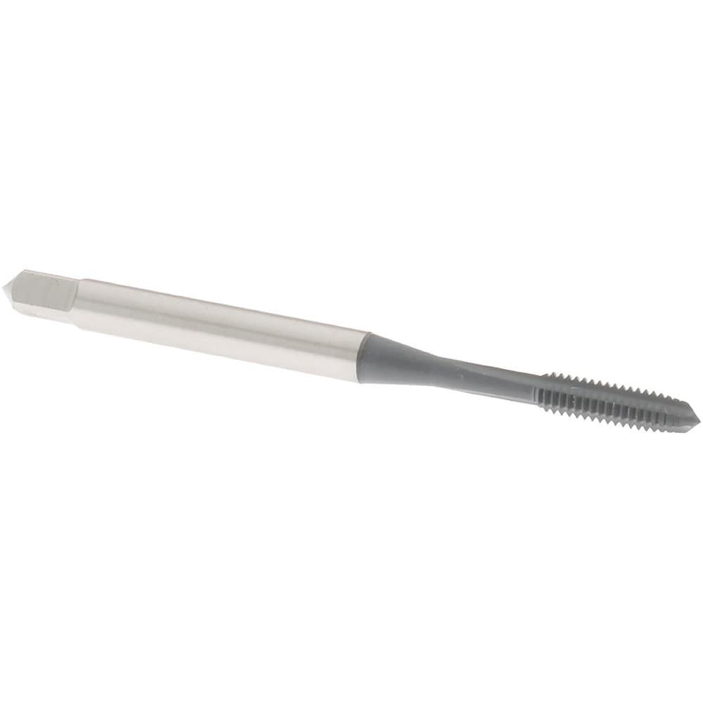 Straight Flute Tap: #4-48 UNF, 3 Flute, Plug Chamfer, 2B Class of Fit, High-Speed Steel