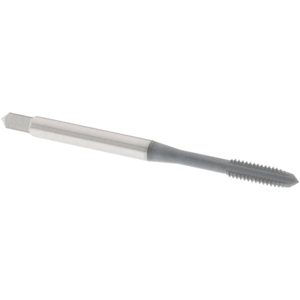 Straight Flute Tap: #5-40 UNC, 3 Flute, Plug Chamfer, 2B & 3B Class of Fit, High-Speed Steel