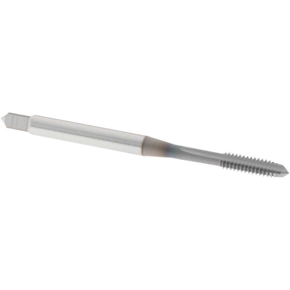 Straight Flute Tap: #5-40 UNC, 3 Flutes,
