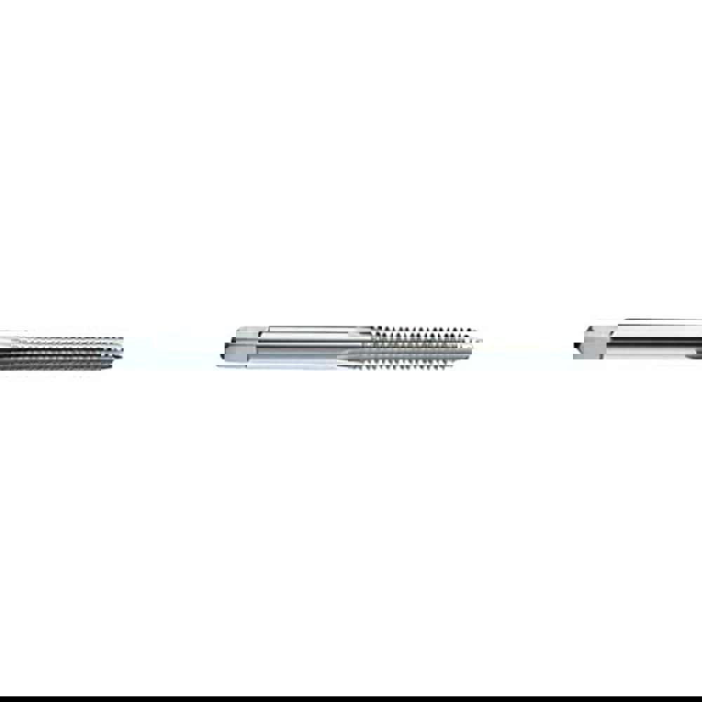 Straight Flute Tap: #6-32 UNC, 3 Flute, Plug Chamfer, 2B Class of Fit, HSS, Bright/Uncoated Finish