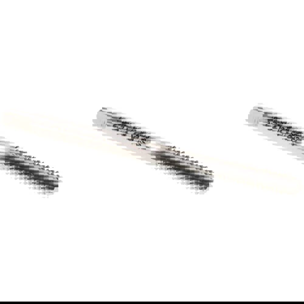 Straight Flute Tap: #6-32 UNC, 3 Flutes, Bottoming, 2B Class of Fit, High Speed Steel, Bright/Uncoated