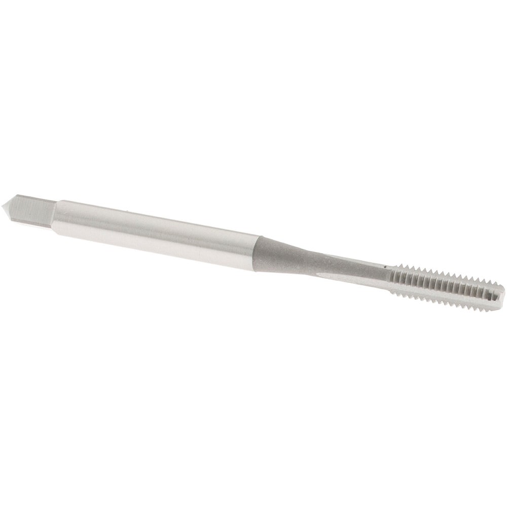 Straight Flute Tap: #5-44 UNF, 3 Flute, Bottoming Chamfer, 2B Class of Fit, High-Speed Steel, Bright/Uncoated Finish