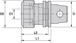 Collet Chuck: 0.51 mm Capacity, ER Collet, Modular Connection Shank
