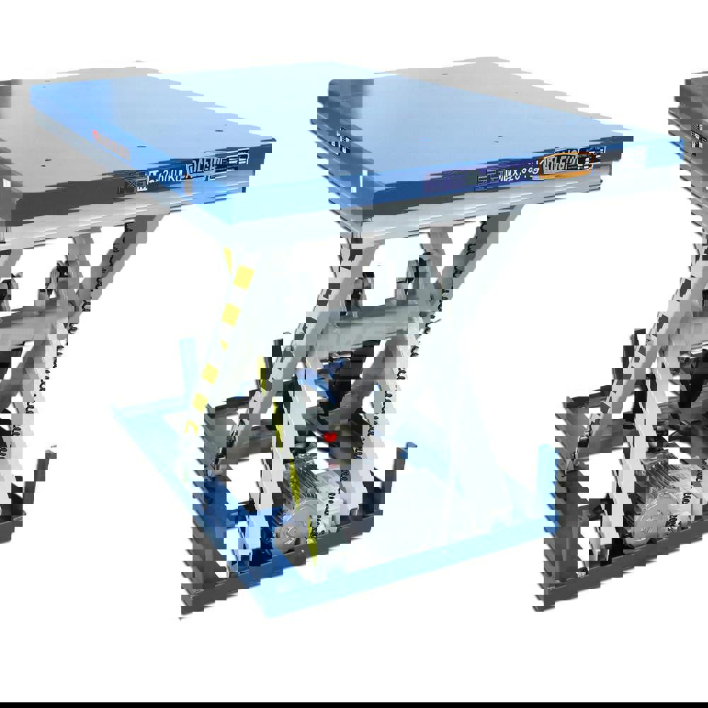 Lifting Tables; Lift Style: Scissor ; Rise Time (sec.): 25 ; Table Length (Inch): 63 ; Table Width (Inch): 39