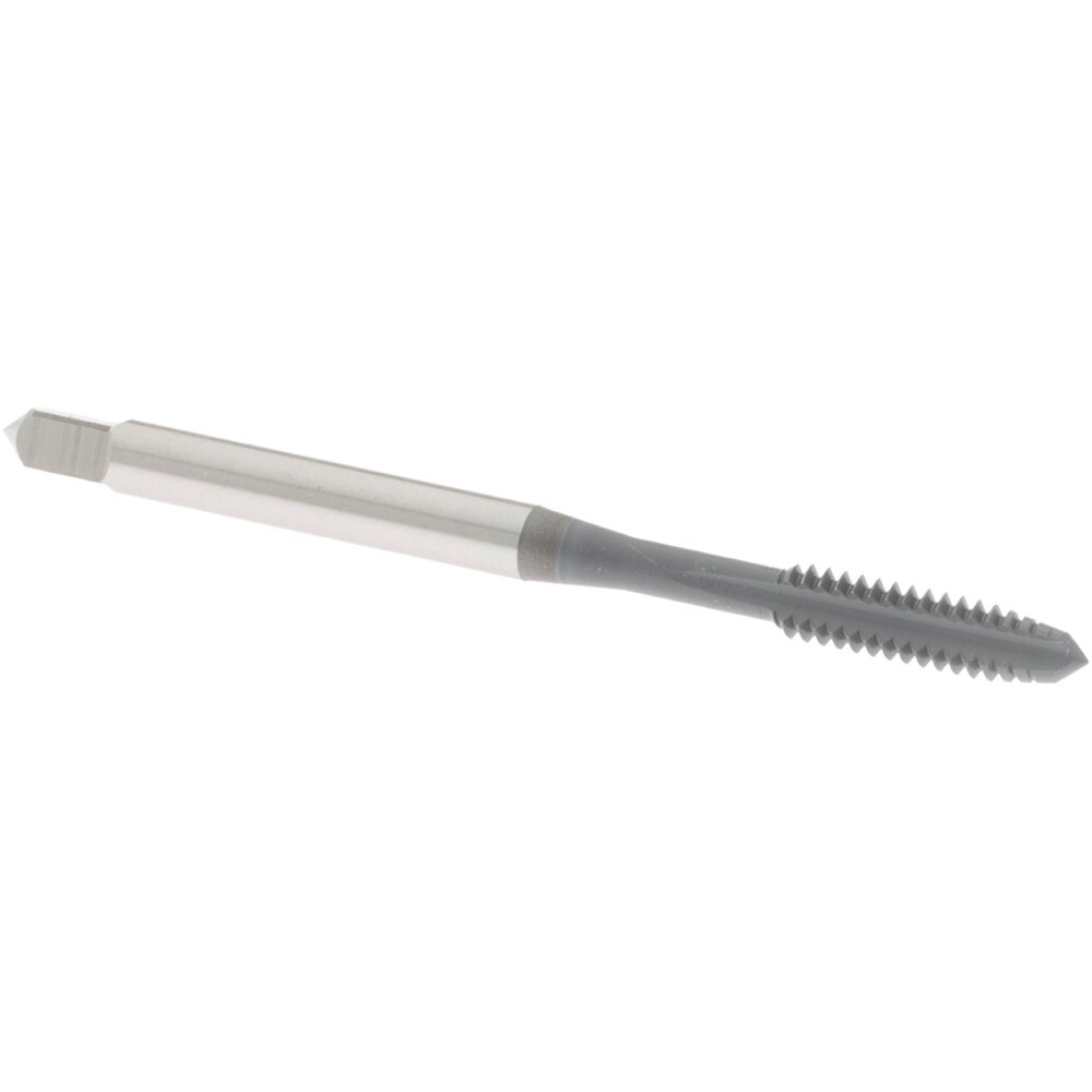 Straight Flute Tap: #6-32 UNC, 3 Flute, Plug Chamfer, 3B Class of Fit, High-Speed Steel