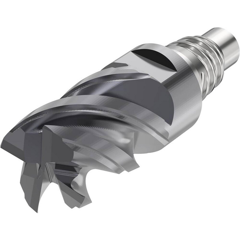 Corner Radius & Corner Chamfer End Mill Heads; Mill Diameter (mm): 20.00 ; Chamfer Width (mm): 0.250 ; Chamfer Angle: 45.000 ; Length of Cut (mm): 24.0000 ; Number Of Flutes: 4 ; Overall Length (mm): 53.8000