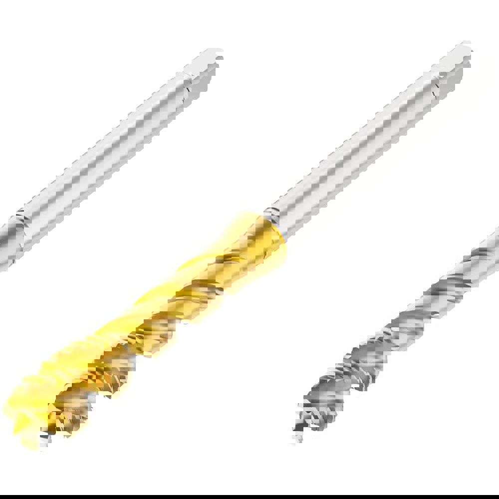 Spiral Flute Taps; Thread Size (mm): M9 ; Thread Standard: Metric ; Chamfer: Modified Bottoming ; Material: HSS-E ; Class Of Fit: 6H ; Coating/Finish: TN