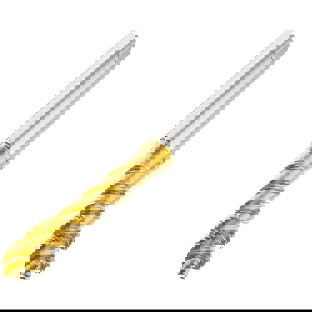 Spiral Flute Taps; Thread Size (Inch): 6-32 ; Thread Standard: UNC ; Chamfer: Modified Bottoming ; Material: HSS-E ; Class Of Fit: 2B ; Coating/Finish: TN