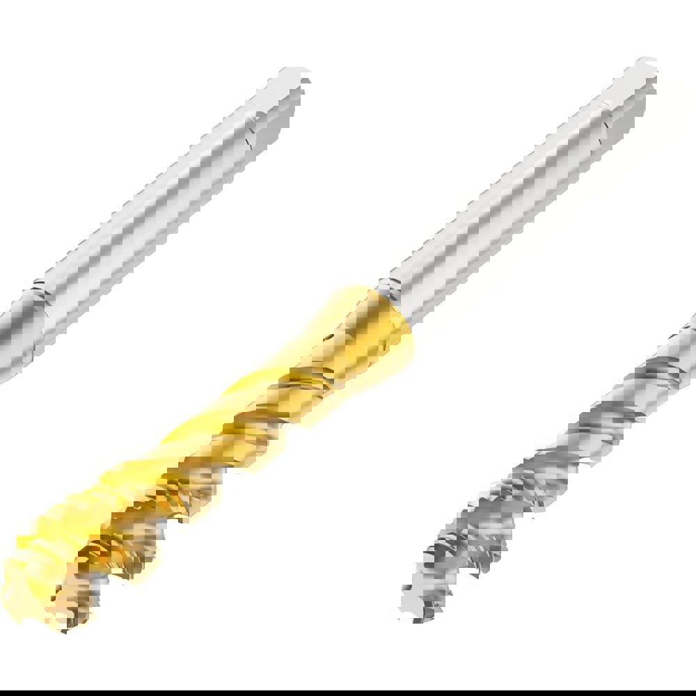 Spiral Flute Taps; Thread Size (Inch): 3/8-16 ; Thread Standard: UNC ; Chamfer: Modified Bottoming ; Material: HSS-E ; Class Of Fit: 2B ; Coating/Finish: TN