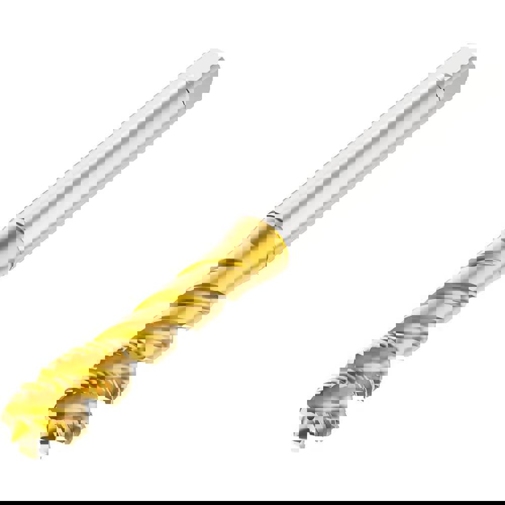 Spiral Flute Taps; Thread Size (mm): M8 ; Thread Standard: Metric ; Chamfer: Modified Bottoming ; Material: HSS-E ; Class Of Fit: 6H ; Coating/Finish: TN