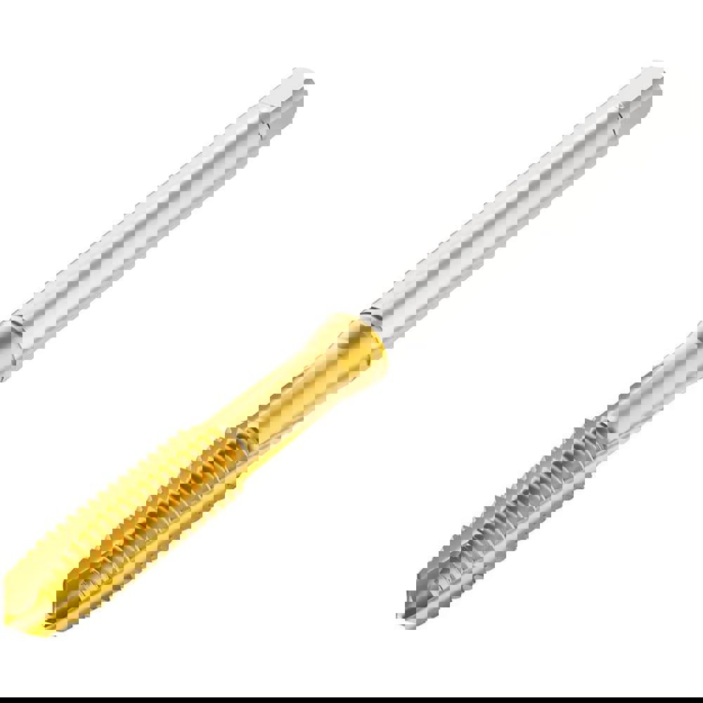 Straight Flute Taps; Tap Type: Machine ; Thread Size (Inch): 5-40 ; Overall Length (mm): 57.2000 ; Thread Standard: UNC ; Chamfer: Modified Bottoming ; Material: HSS-E