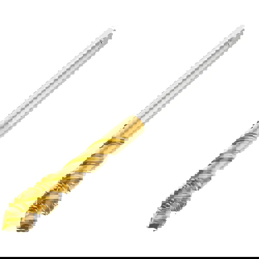 Spiral Flute Taps; Thread Size (mm): M5 ; Thread Standard: Metric ; Chamfer: Modified Bottoming ; Material: HSS-E ; Class Of Fit: 6H ; Coating/Finish: TN