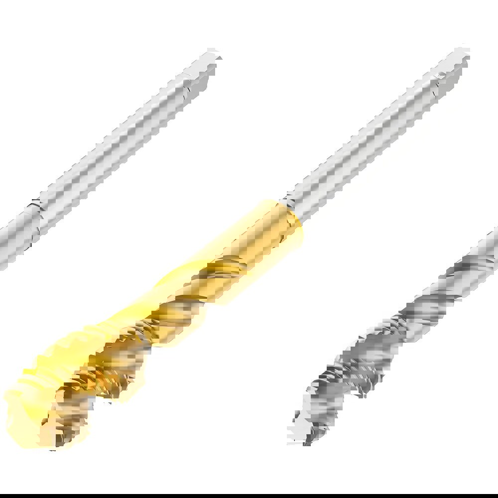 Spiral Flute Taps; Thread Size (Inch): 5/8-11 ; Thread Standard: UNC ; Chamfer: Modified Bottoming ; Material: HSS-E ; Class Of Fit: 2B ; Coating/Finish: TN