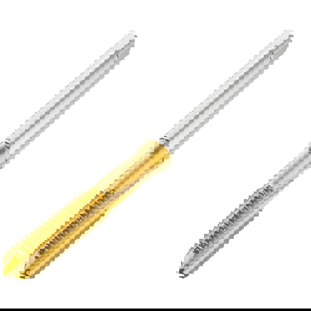 Straight Flute Taps; Tap Type: Machine ; Overall Length (mm): 72.0000 ; Thread Size (mm): M5 ; Thread Standard: Metric ; Chamfer: Semi-Bottoming ; Material: HSS-E