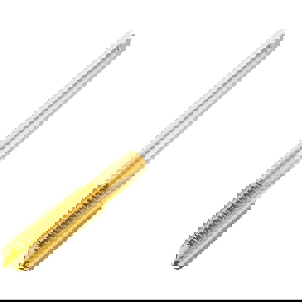 Straight Flute Taps; Tap Type: Machine ; Overall Length (mm): 82.4000 ; Thread Size (mm): M6 ; Thread Standard: Metric ; Chamfer: Semi-Bottoming ; Material: HSS-E