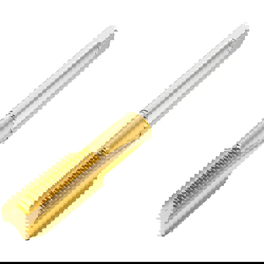 Straight Flute Taps; Tap Type: Machine ; Overall Length (mm): 90.0000 ; Thread Size (mm): MF8x1 ; Thread Standard: Metric Fine ; Chamfer: Semi-Bottoming ; Material: HSS-E