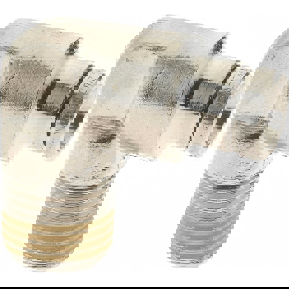 Push-To-Connect Tube to Male & Tube to Male BSPT Tube Fitting: Elbow Adapter, 1/8