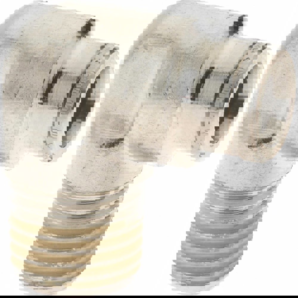 Push-To-Connect Tube to Male & Tube to Male BSPT Tube Fitting: Elbow Adapter, 1/4