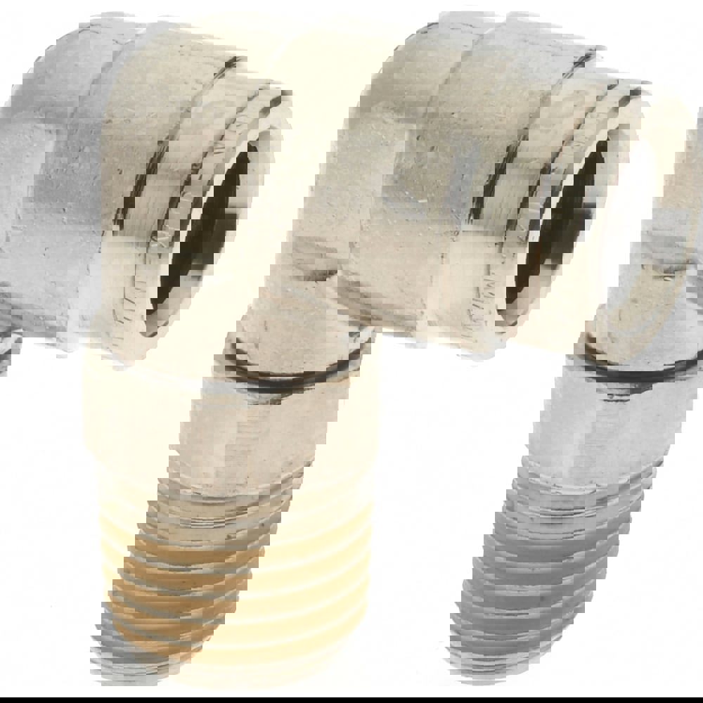 Push-To-Connect Tube to Male & Tube to Male BSPT Tube Fitting: 90 &deg; Swivel Elbow Adapter, 1/4