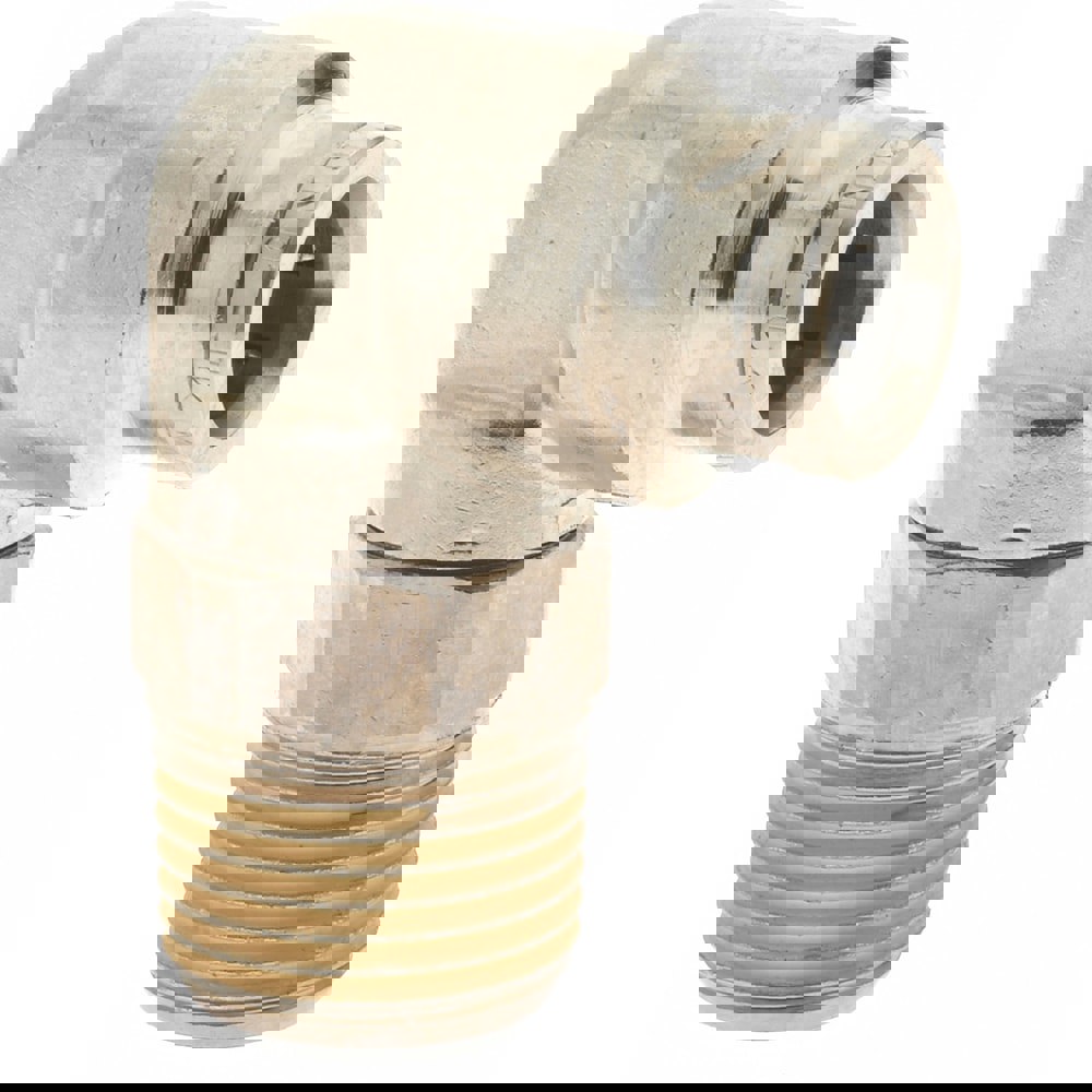 Push-To-Connect Tube to Male & Tube to Male BSPT Tube Fitting: 90 &deg; Swivel Elbow Adapter, 3/8