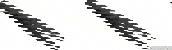 Diamond Tweezer: Steel, Fine Point Tip, 6-5/16