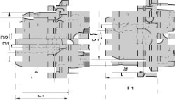 End Mill Holder: HSK63A Taper Shank, 3/4
