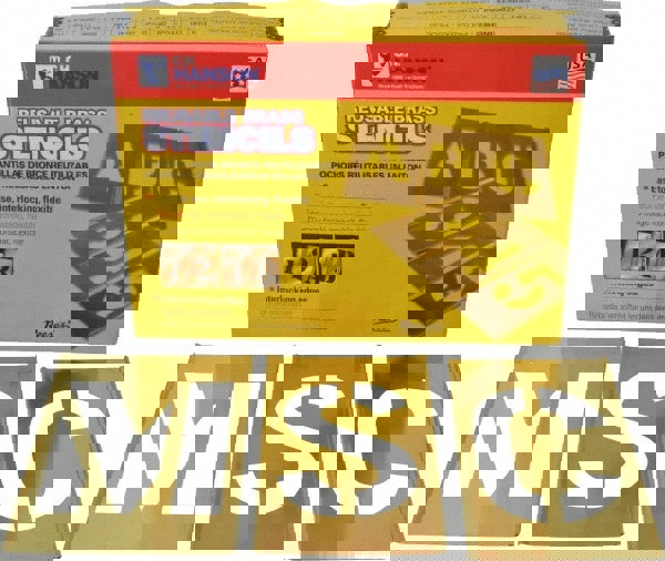 92 Piece, 4 Inch Character Size, Brass Stencil