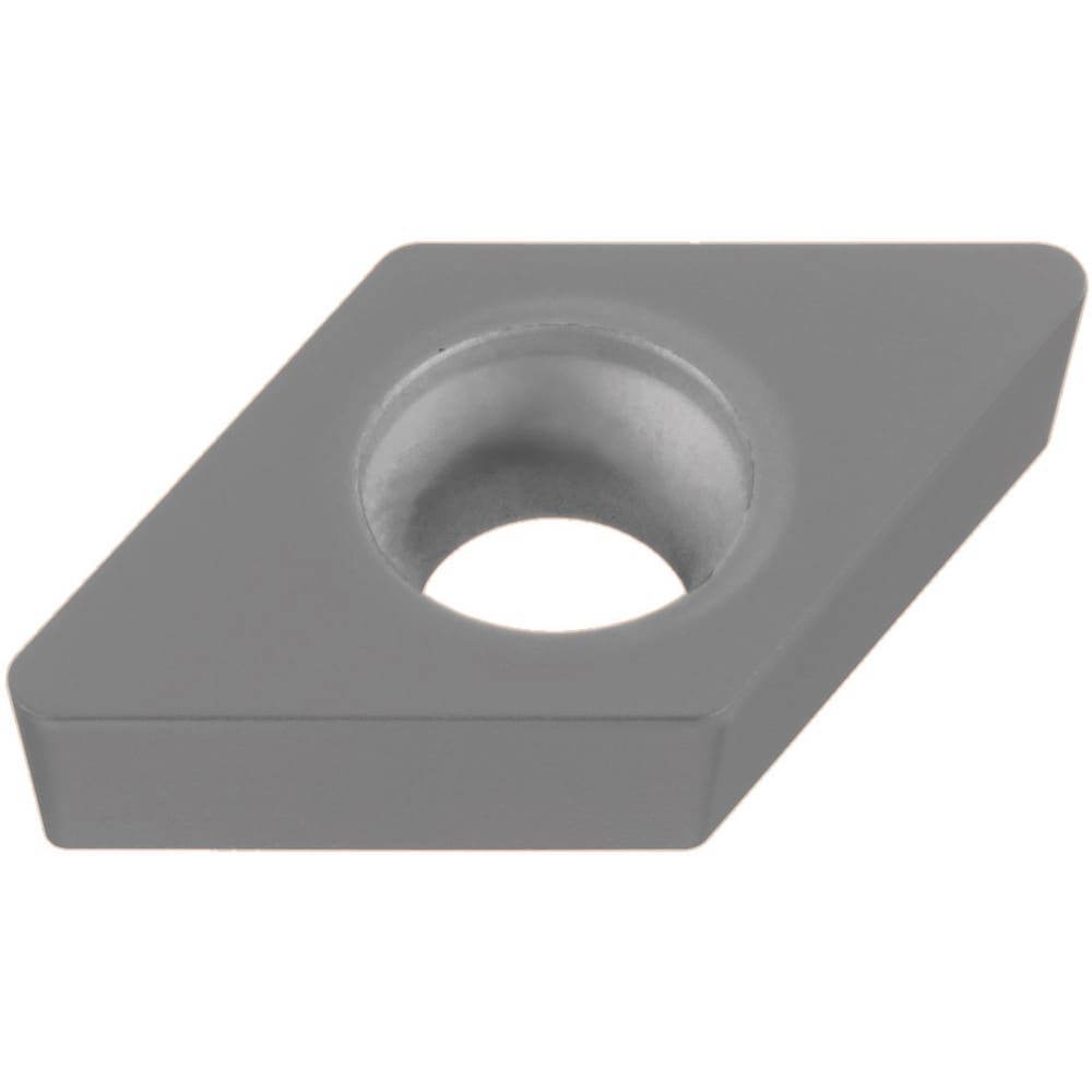 Turning Inserts; Relief Angle: 7.000 ; Insert Style: DCMW ; Corner Radius (mm): 0.40 ; Corner Radius (Inch): 1/64 ; Corner Radius (Decimal Inch): 0.0157 ; Included Angle: 55.00