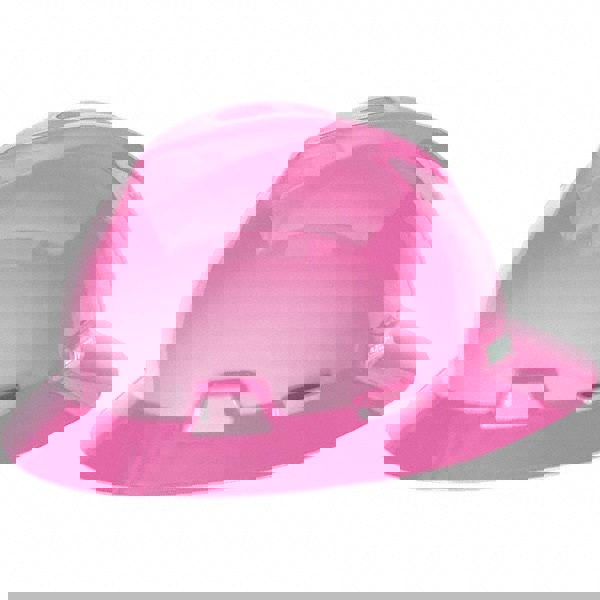 Hard Hat: Impact Resistant, V-Gard Slotted Cap, Type 1, Class E, 4-Point Suspension