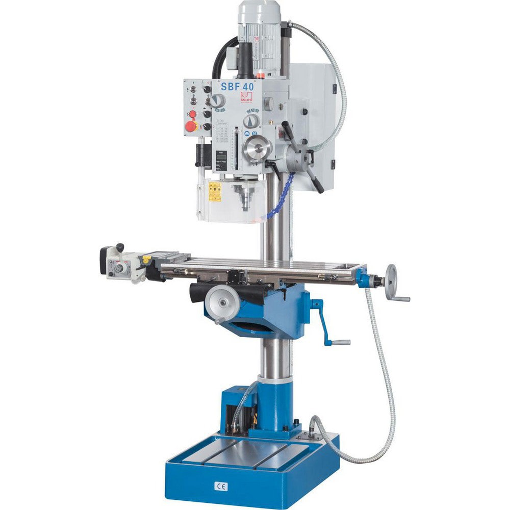 Mill Drill Machines; Spindle Speed Control: Geared Head; Drilling Capacity In Steel: 2; End Milling Capacity: 0.51 in; Phase: 3; Face Milling Capacity: 1 in; Left-hand Head Tilt: 45 0; Right-hand Head Tilt: 45 0; Cross Travel: 7; Longitudinal Travel: 19.7