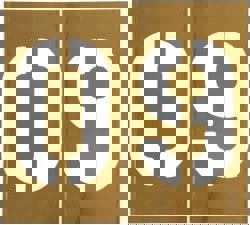 13 Piece, 8 Inch Character Size, Brass Stencil