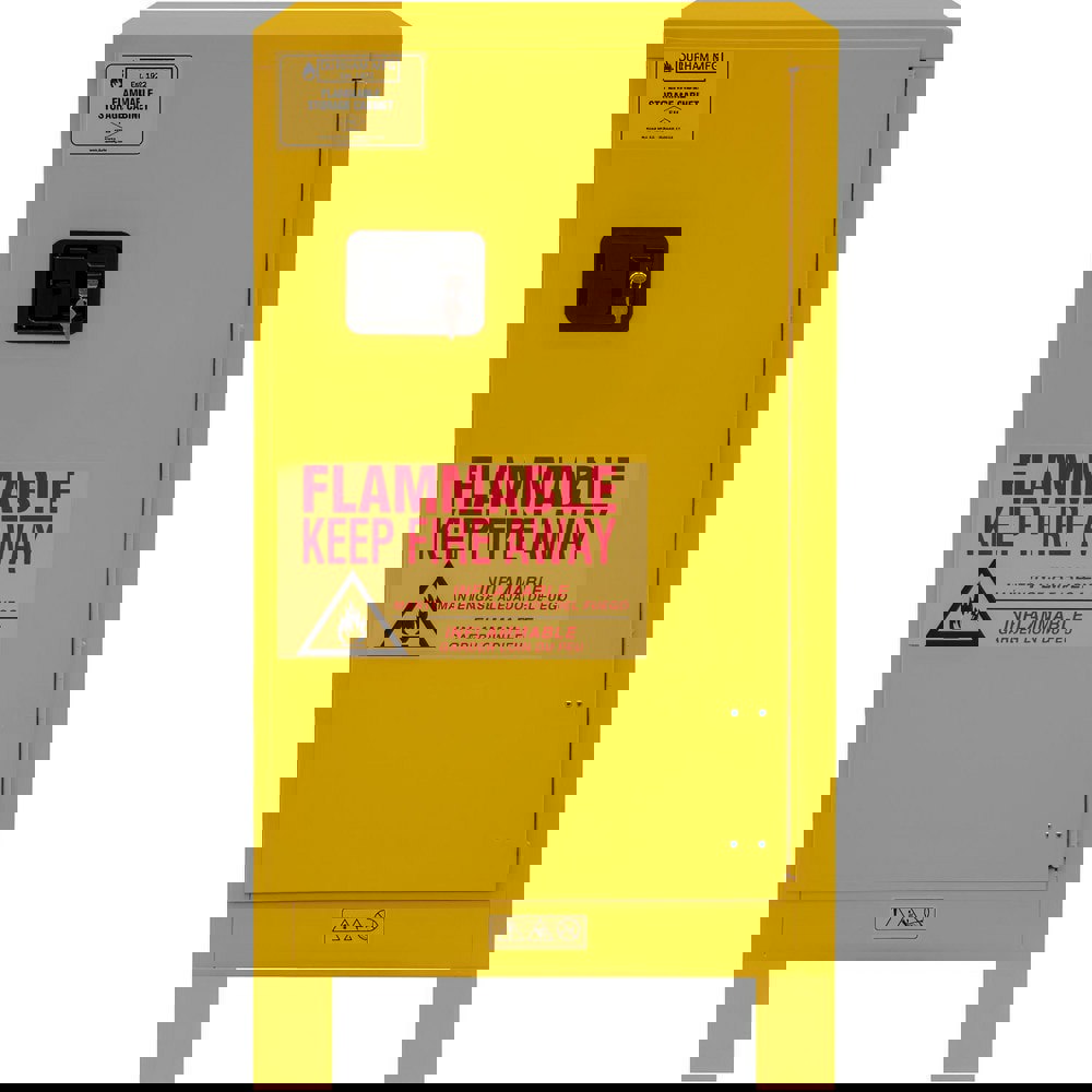 Safety Cabinets; Door Type: Manual Closing ; Mount Type: Floor ; Hazardous Chemical Type: Non-Combustible ; Cabinet Style: Standard; Double Wall ; Adjustable Shelves: Yes ; Shelf Depth (Fractional Inch): 13-5/8