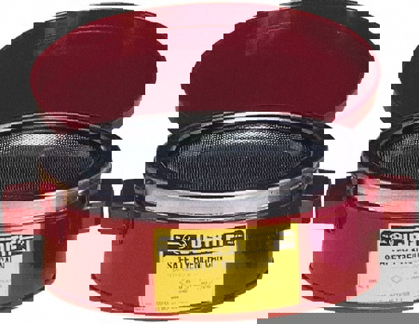 Safety Bench Cans & Dip/Wash Tanks; Capacity (Gal.): 0.250 ; Type: Bench Can ; Capacity: 1.000 ; Capacity (Qt.): 1.00 ; Can Material: Steel ; Color: Red; Red