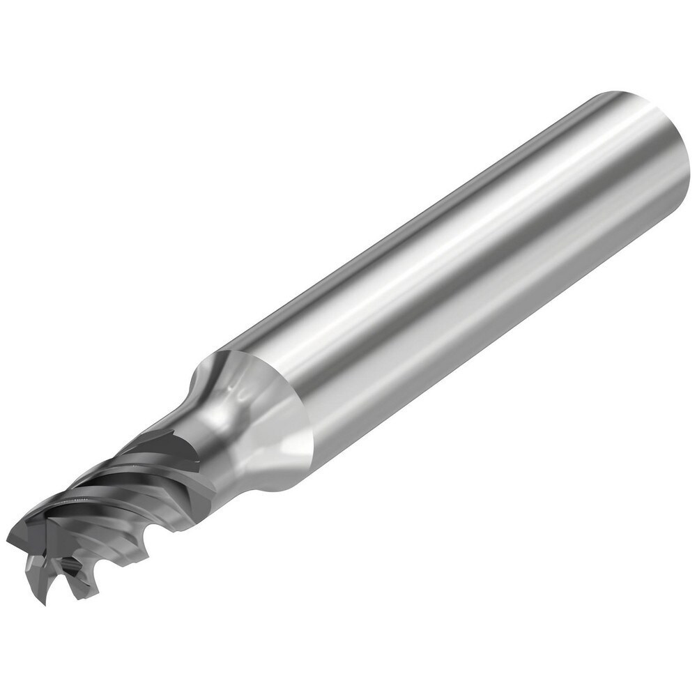 Corner Chamfer End Mill: 3.00 mm Dia, 4.00 mm LOC, 4 Flute, 0.04 mm Chamfer Width, Solid Carbide