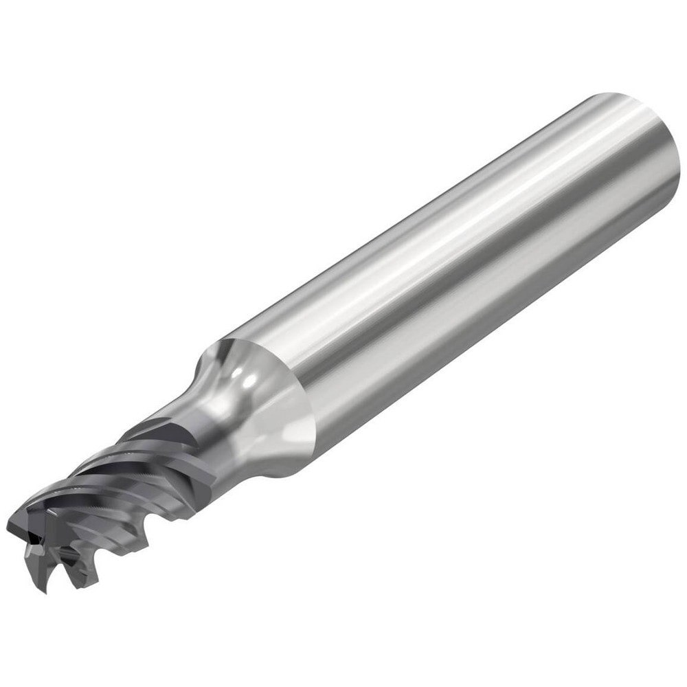 Corner Radius & Corner Chamfer End Mills; Mill Diameter (mm): 5.00 ; Number Of Flutes: 4 ; Length of Cut (mm): 7.00 ; Single Or Double End: Single ; End Mill Material: Solid Carbide ; Chipbreaker: No