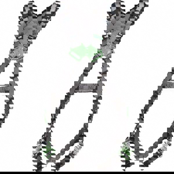 Fall Protection Harnesses: 400 Lb, Vest Style, Size X-Large, Polyester, Back & Hips